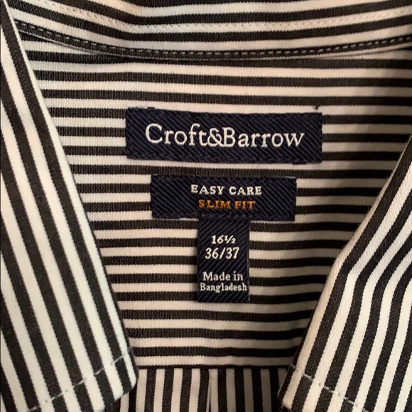Croft&barrow Easy-care Slim-fit Button-Down Shirt - Picture 2 of 6